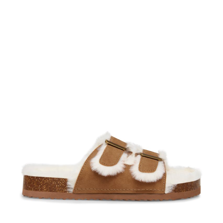 Sandalias de Diapositivas Steve Madden Jleena Niños Marrones | ES BY10E8